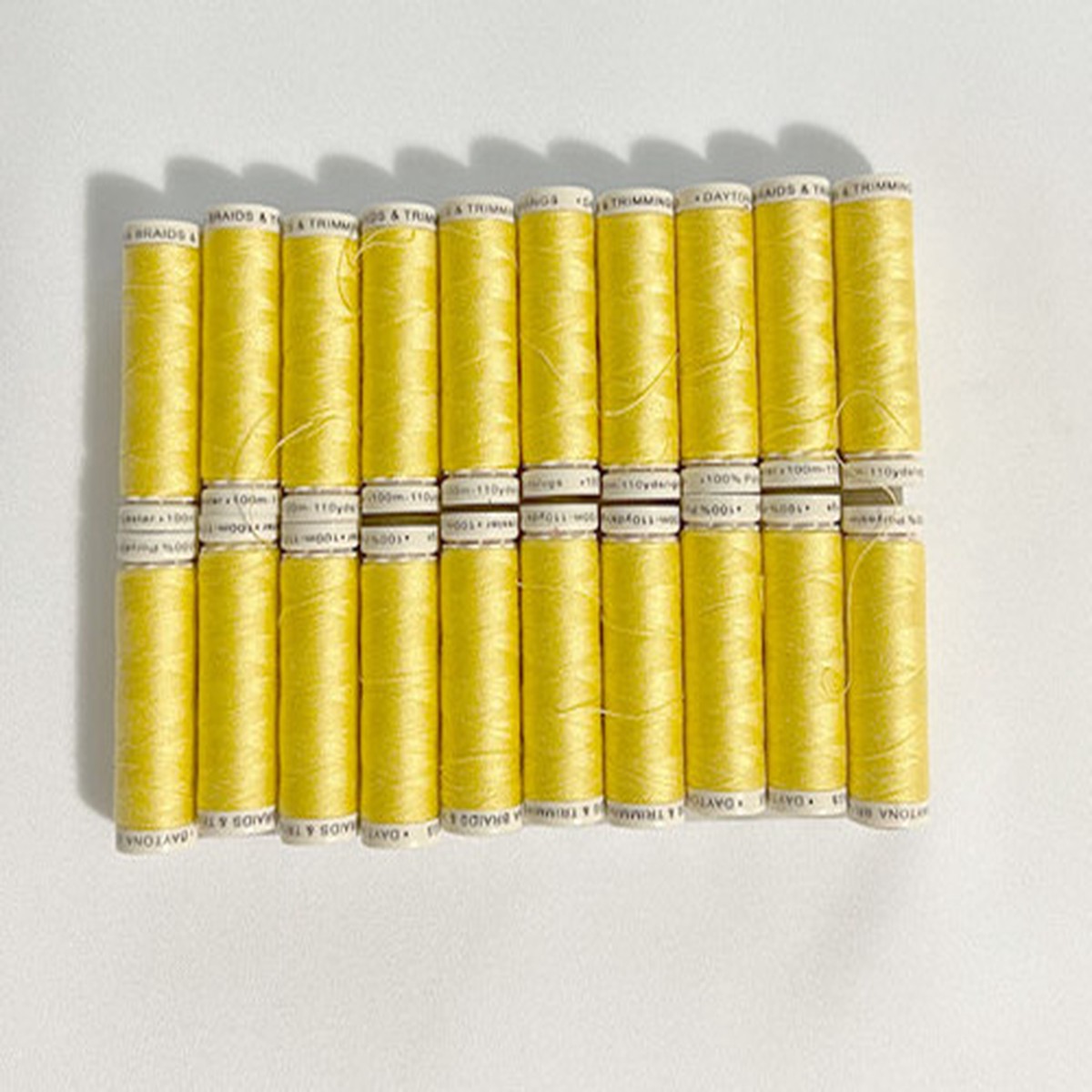 10 Spools Daytona Thread Mellow Yellow