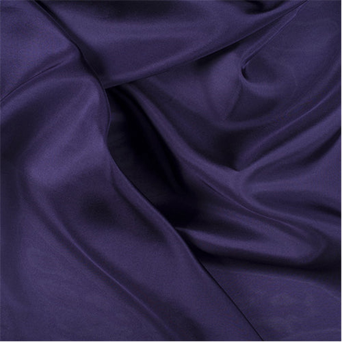 Runway Silks Dark Purple Silk Crepe de Chine Fabric - Reorderable