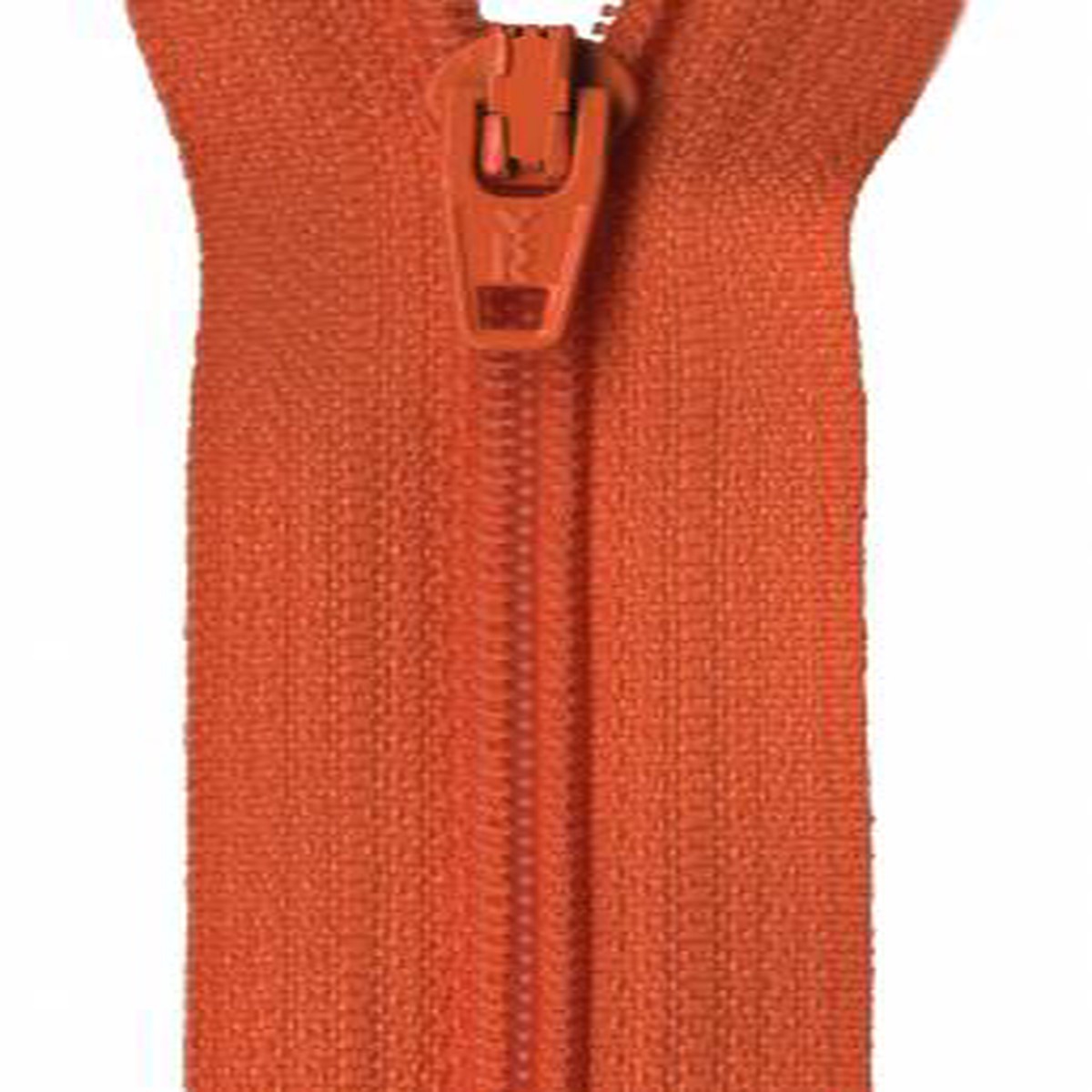 YKK Ziplon Coil Zipper 18in Burnt Orange