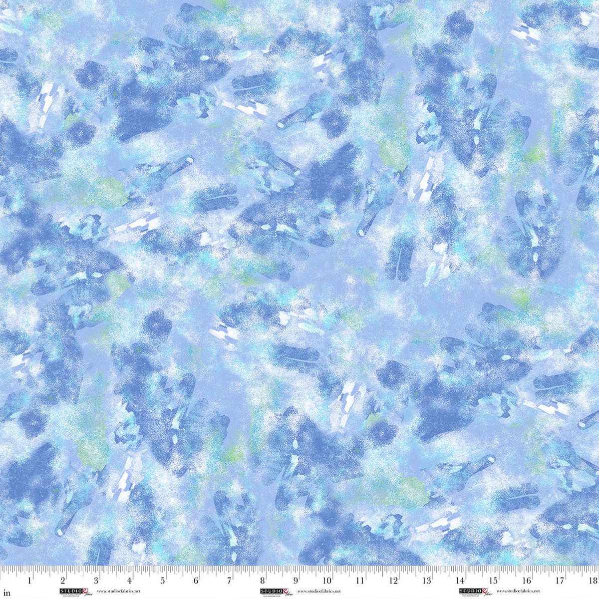 Air Mail Allover Texture Lapis Nancy Smith Studio E Cotton Fabric SE-8505-75
