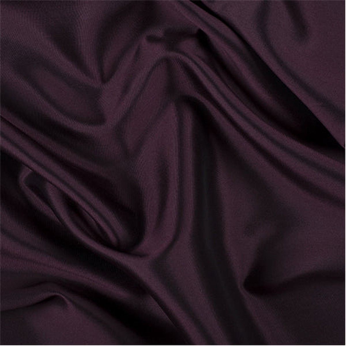 Runway Silks Burgundy/Black Silk/Wool Gab Fabric - Reorderable