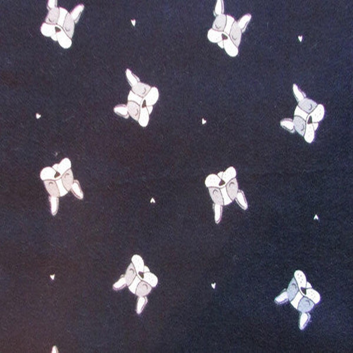 10 Yards of Printed Flannel 60" French Bulldog 233