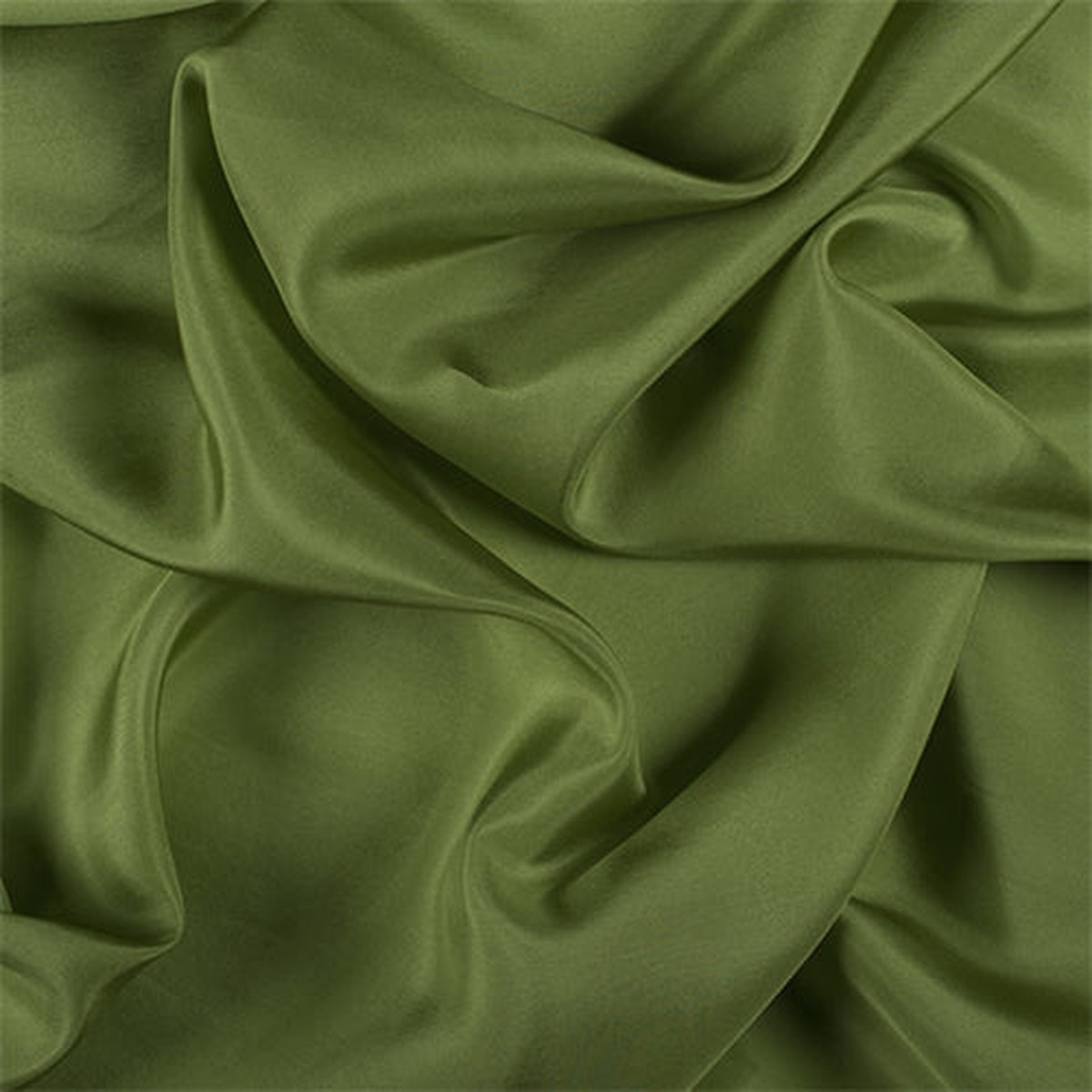 Runway Silks Apple Green Silk Habotai Fabric - Reorderable