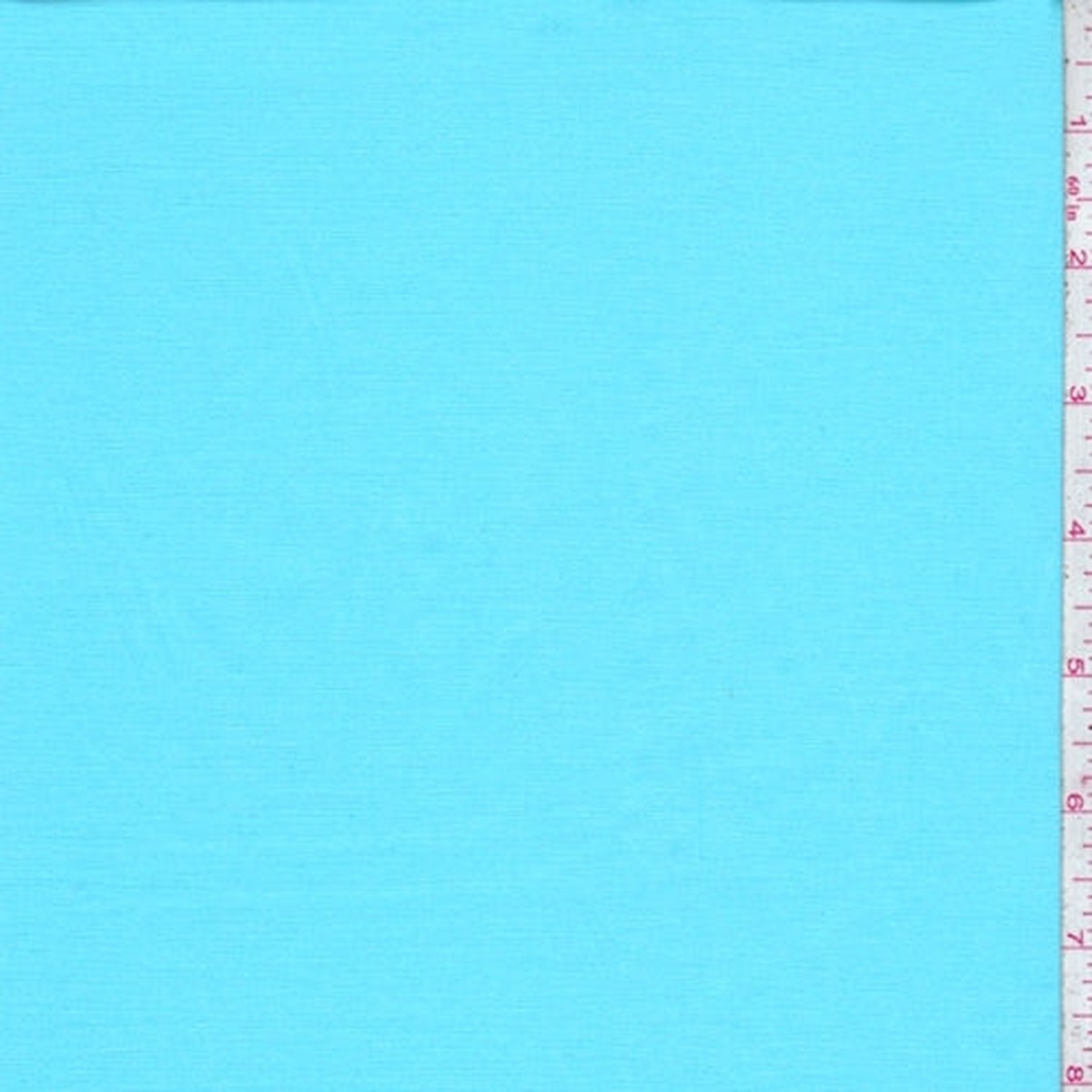 1 1/2 YD PC-Turquoise Stretch Poplin Fabric