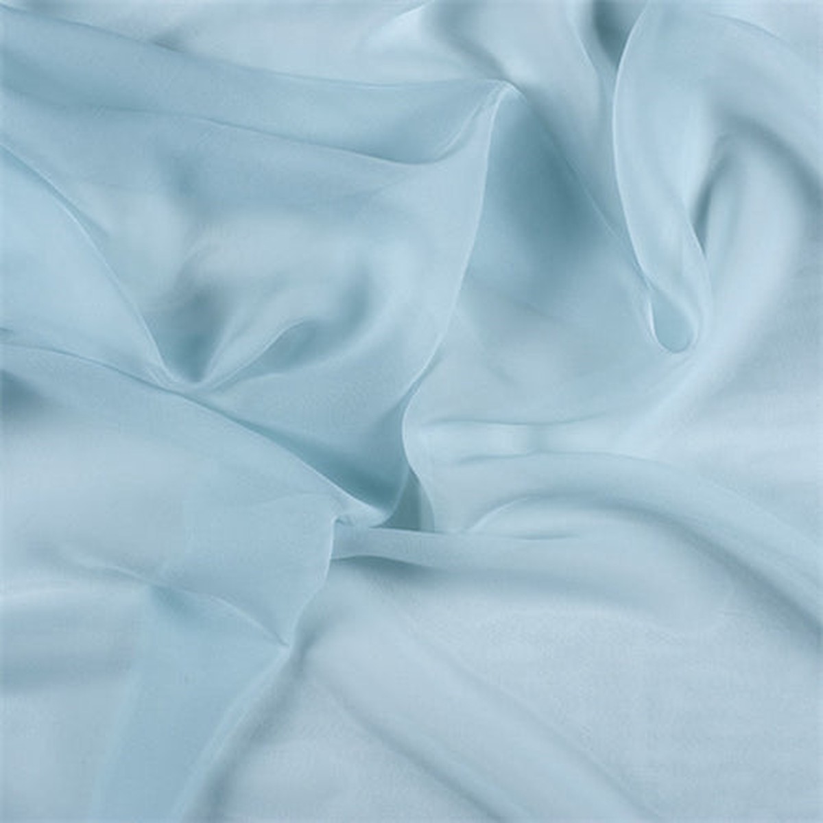 Runway Silks Seafoam Wide Silk Chiffon Fabric - Reorderable