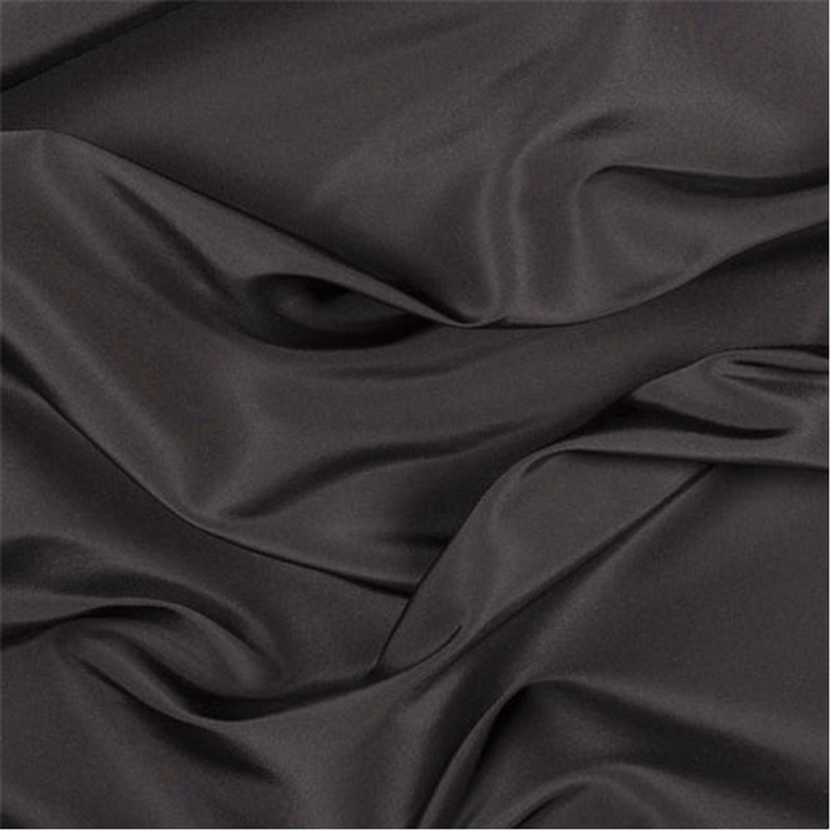 Runway Silks Black Silk Faille Fabric - Reorderable
