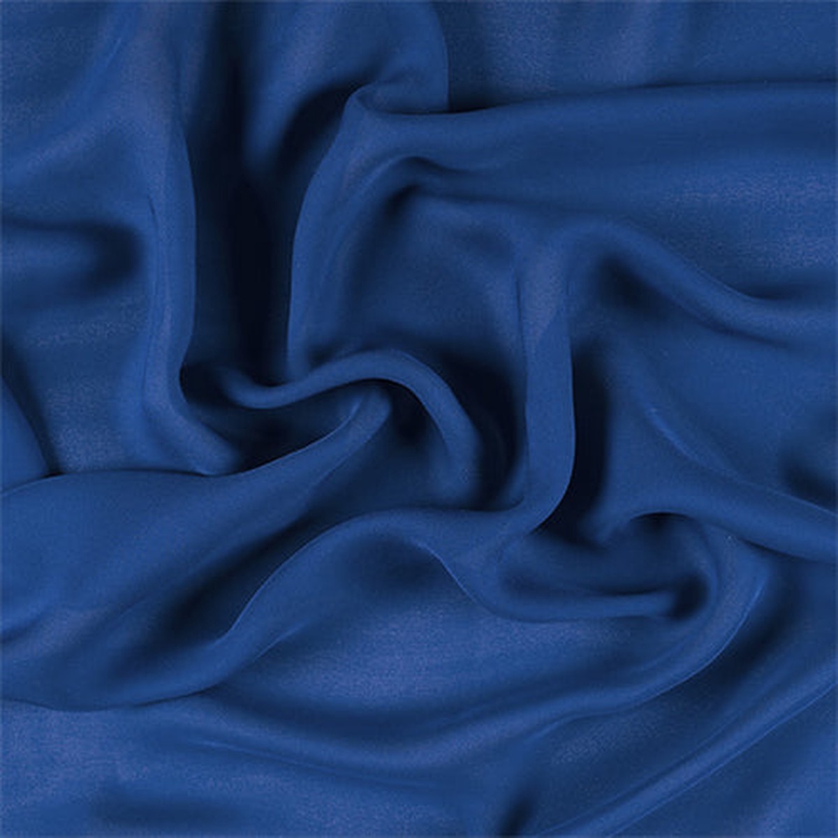 Runway Silks Dark Blue Silk Double Georgette Fabric - Reorderable