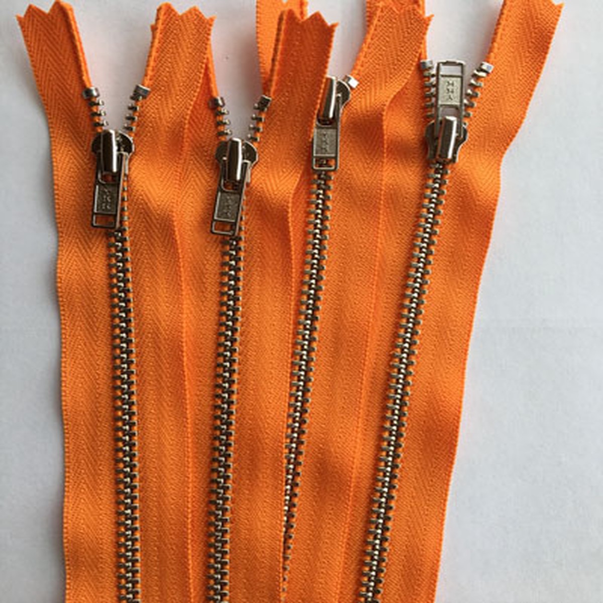 YKK Metal Zip 9 Inch Orange
