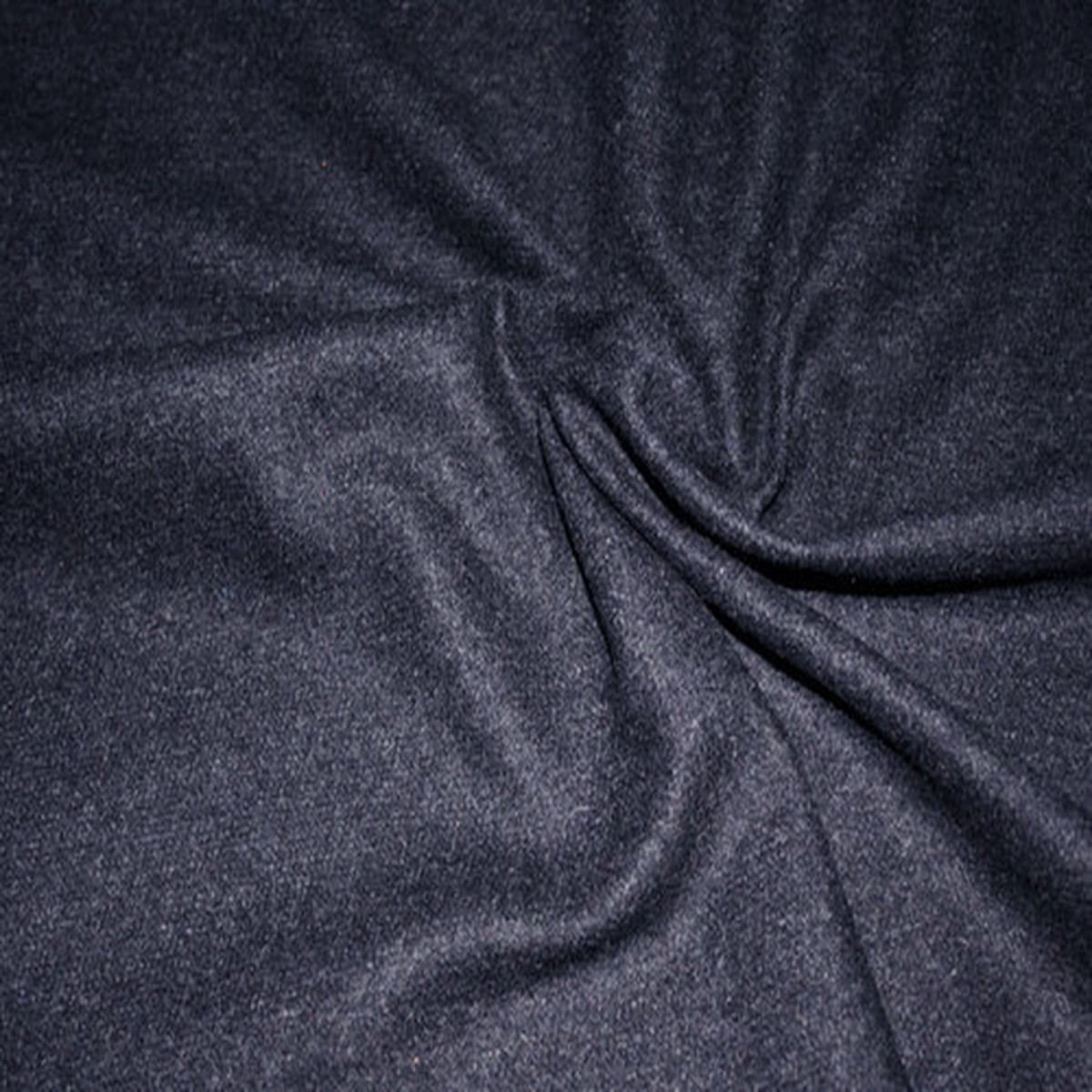 Wool Flannel Stretch Dark Grey