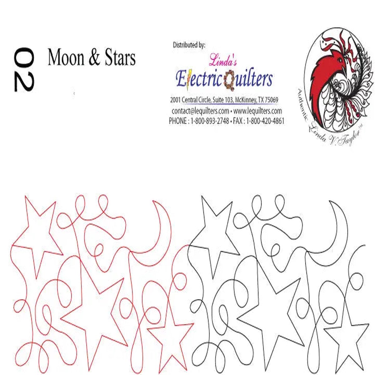 002 Moons and Stars Pantograph by Linda V. Taylor