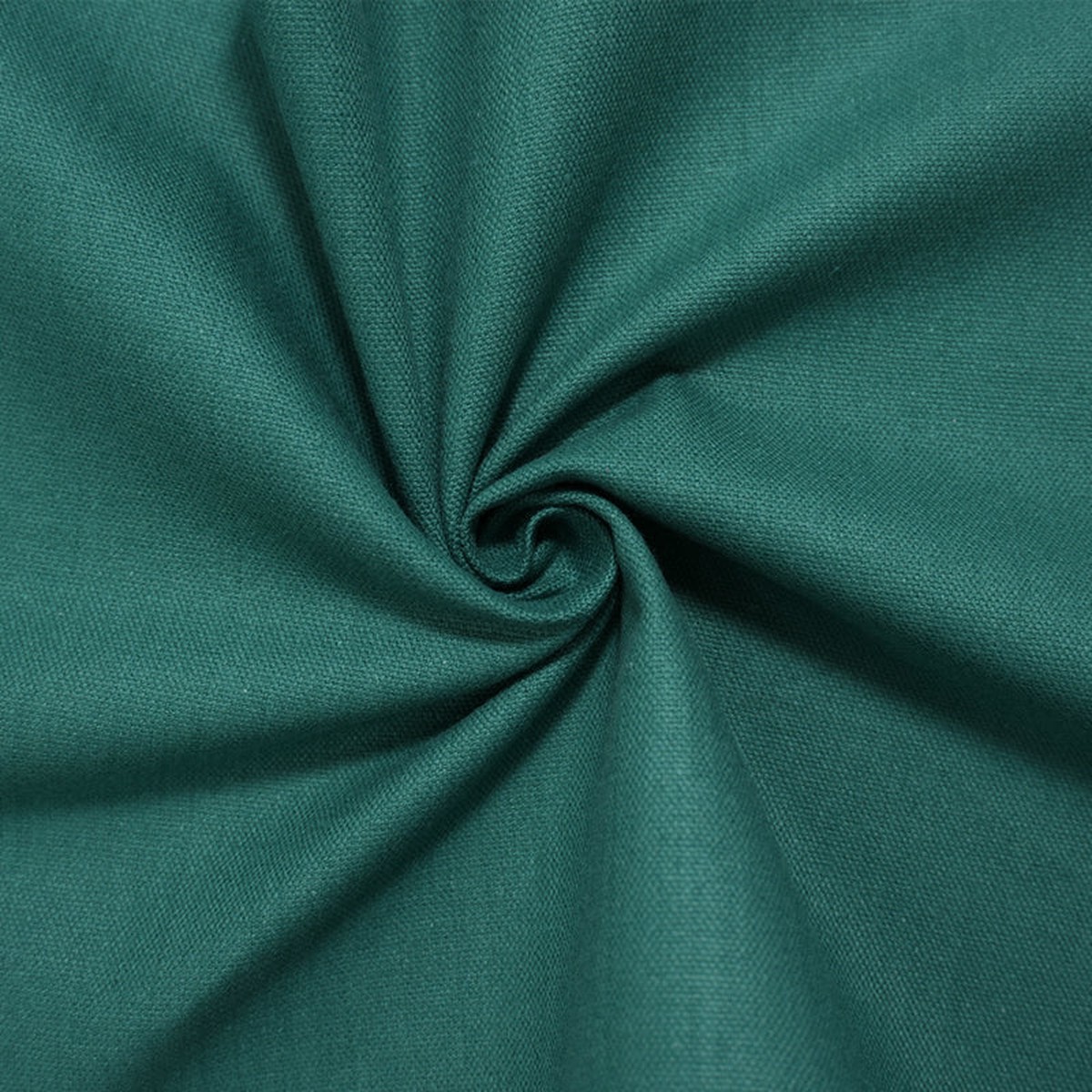 Teal Cotton Solid Washed Canvas Woven Fabric