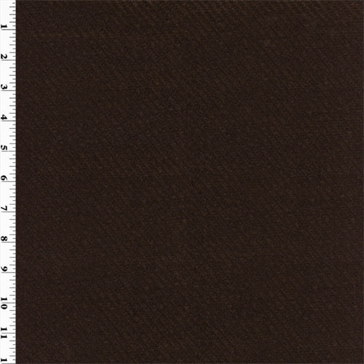 1 1/2 YD PC-Twill Texture Vinyl - Dark Chocolate Brown Fabric