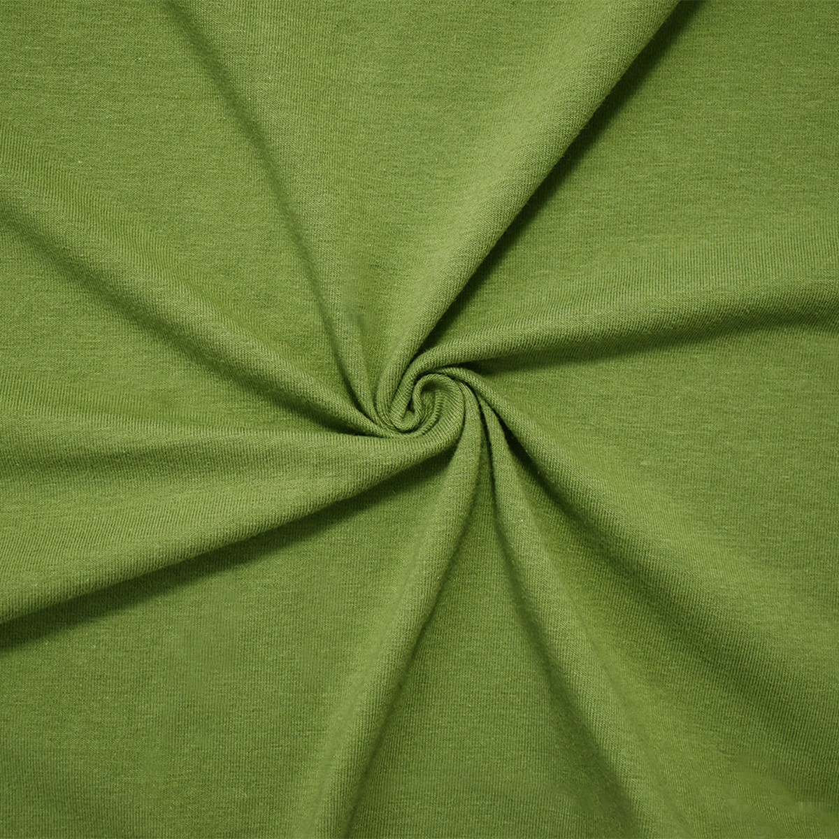 Army Green Solid Cotton Spandex Knit Fabric - 10 oz - Reorderable