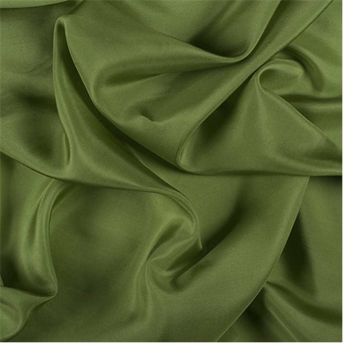 Runway Silks Apple Green Silk Crepe de Chine Fabric - Reorderable