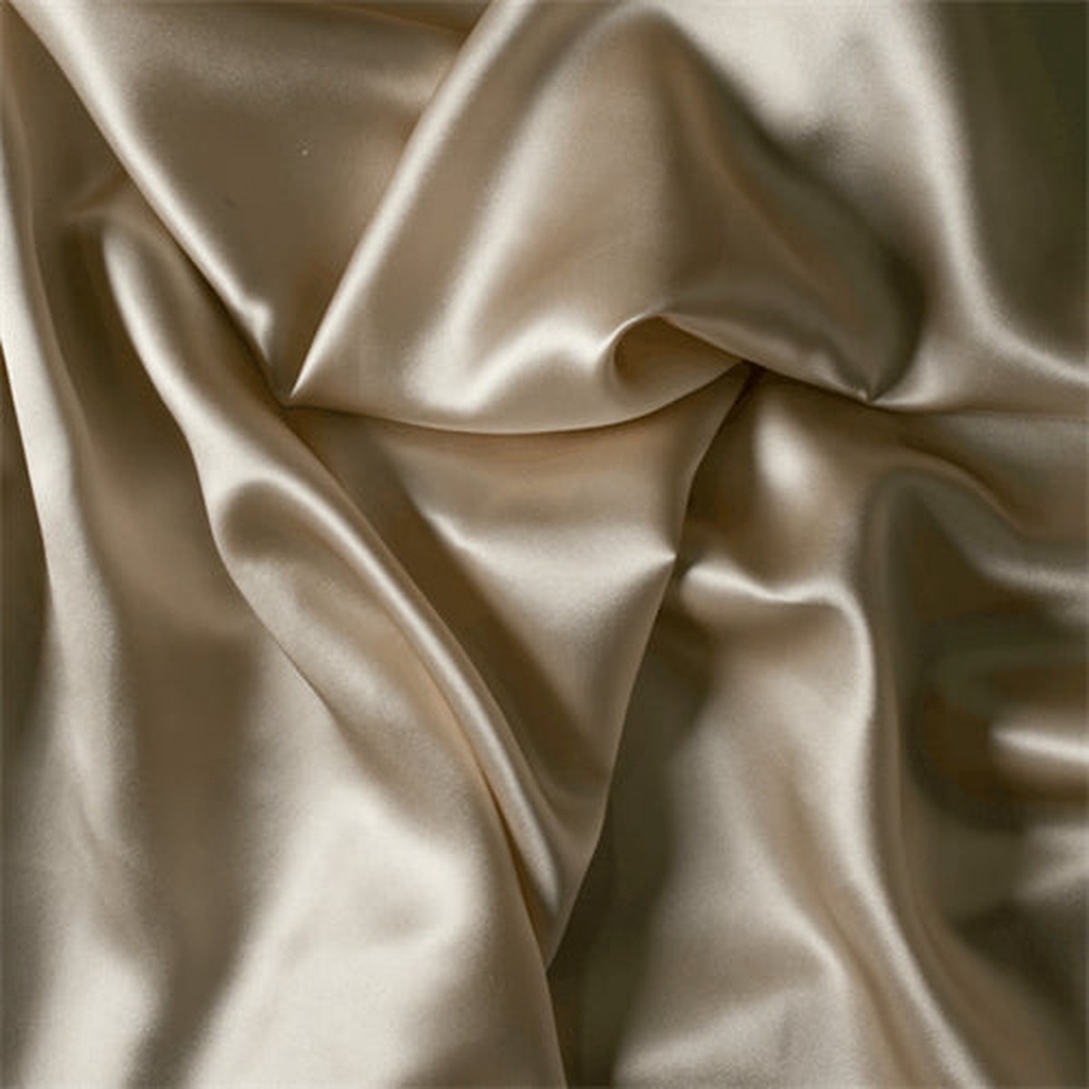 Runway Silks Beige Silk Charmeuse Fabric - Reorderable