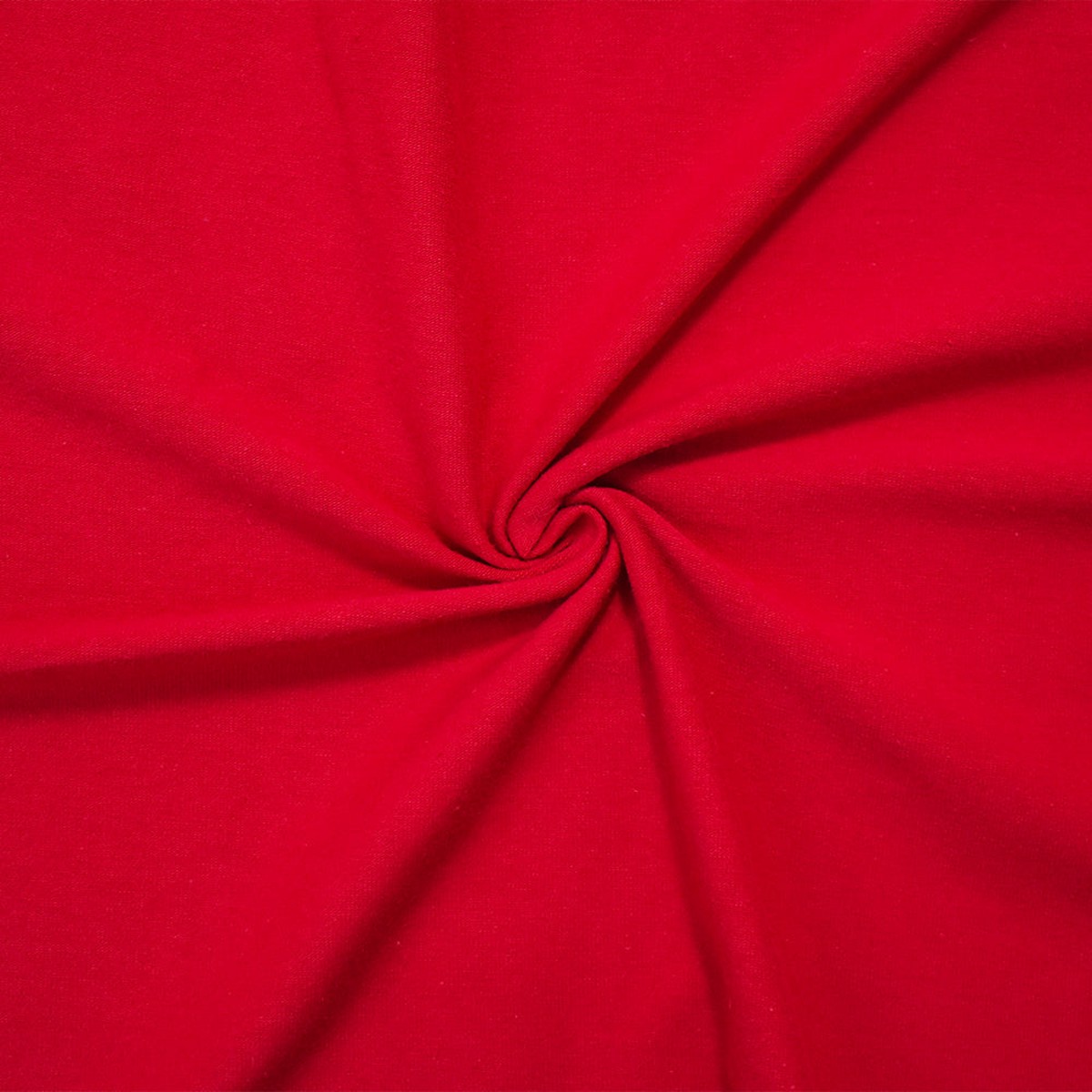 True Red Solid Cotton Spandex Knit Fabric - 10 oz - Reorderable