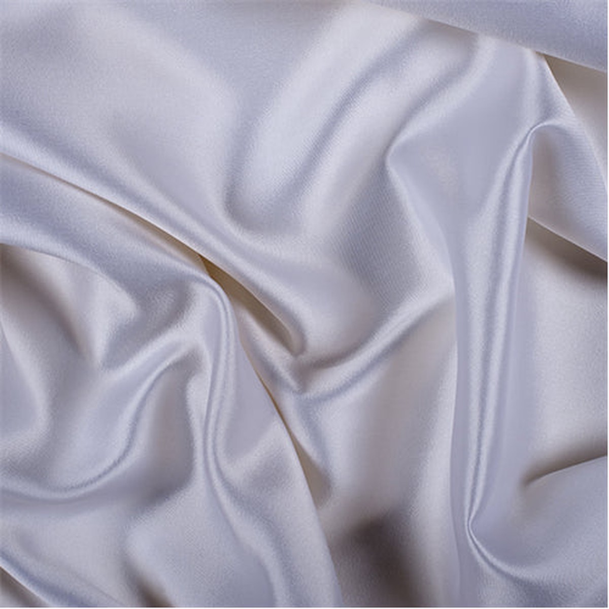 Runway Silks White Silk/Wool Gab Fabric - Reorderable