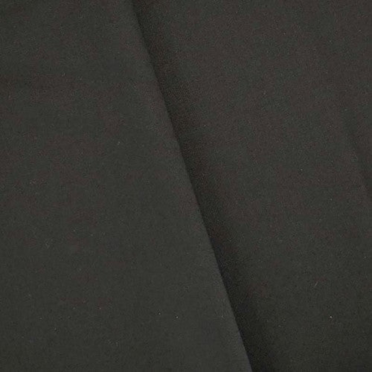 True Black Wool Blend Stretch Twill Suiting Fabric