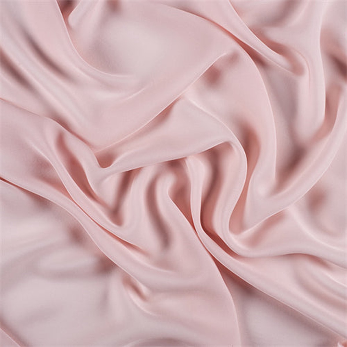 Runway Silks Blush Pink Silk Double Georgette Fabric - Reorderable