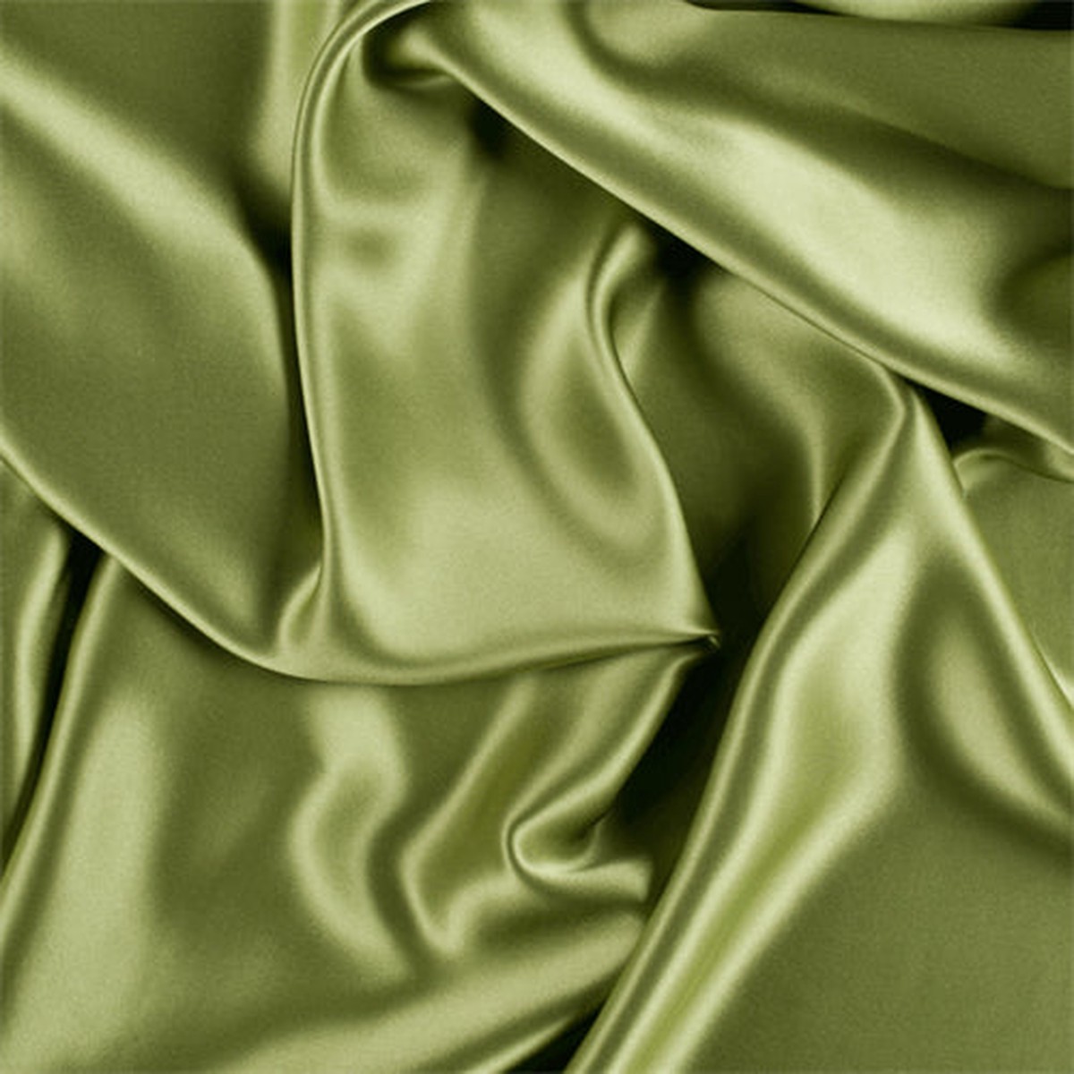 Runway Silks Apple Green Silk Charmeuse Fabric - Reorderable