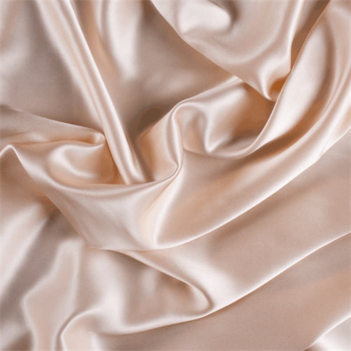 Runway Silks Vanilla Stretch Silk Charmeuse Fabric - Reorderable