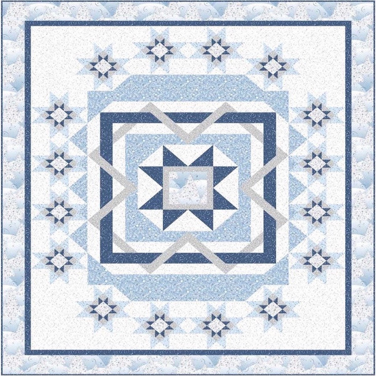 Winter Solstice Quilt Kit 59" x 69" Turnowsky Quilting Treasures QT-KIT-4274A