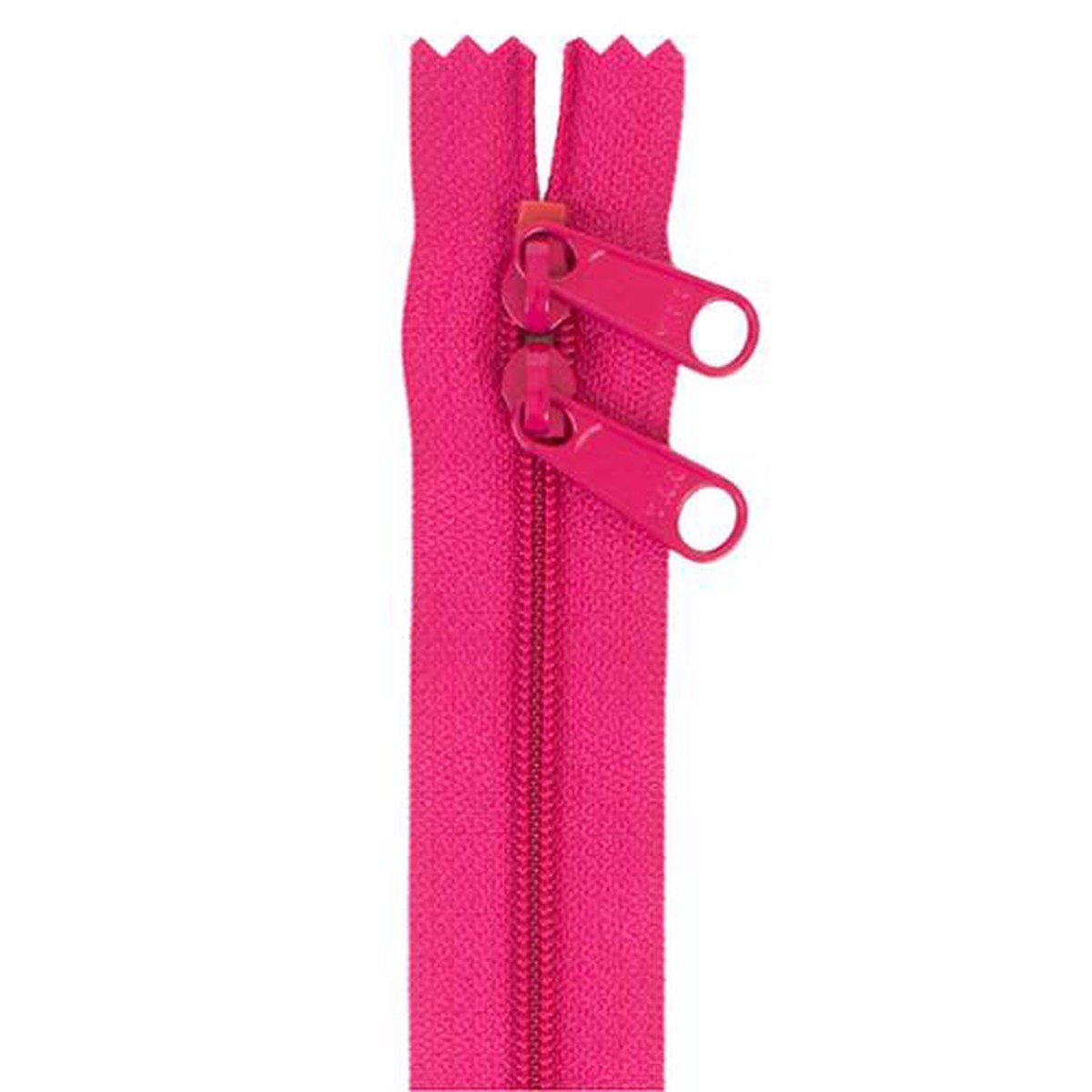 Double Slide Zipper Lipstick Pink By Annie's 30 inches BYA-ZIP30-250