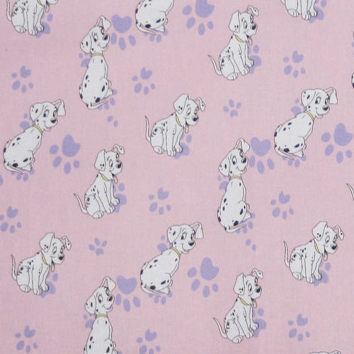 101 Dalmatians Dogs Quilting Cotton on Pink B
