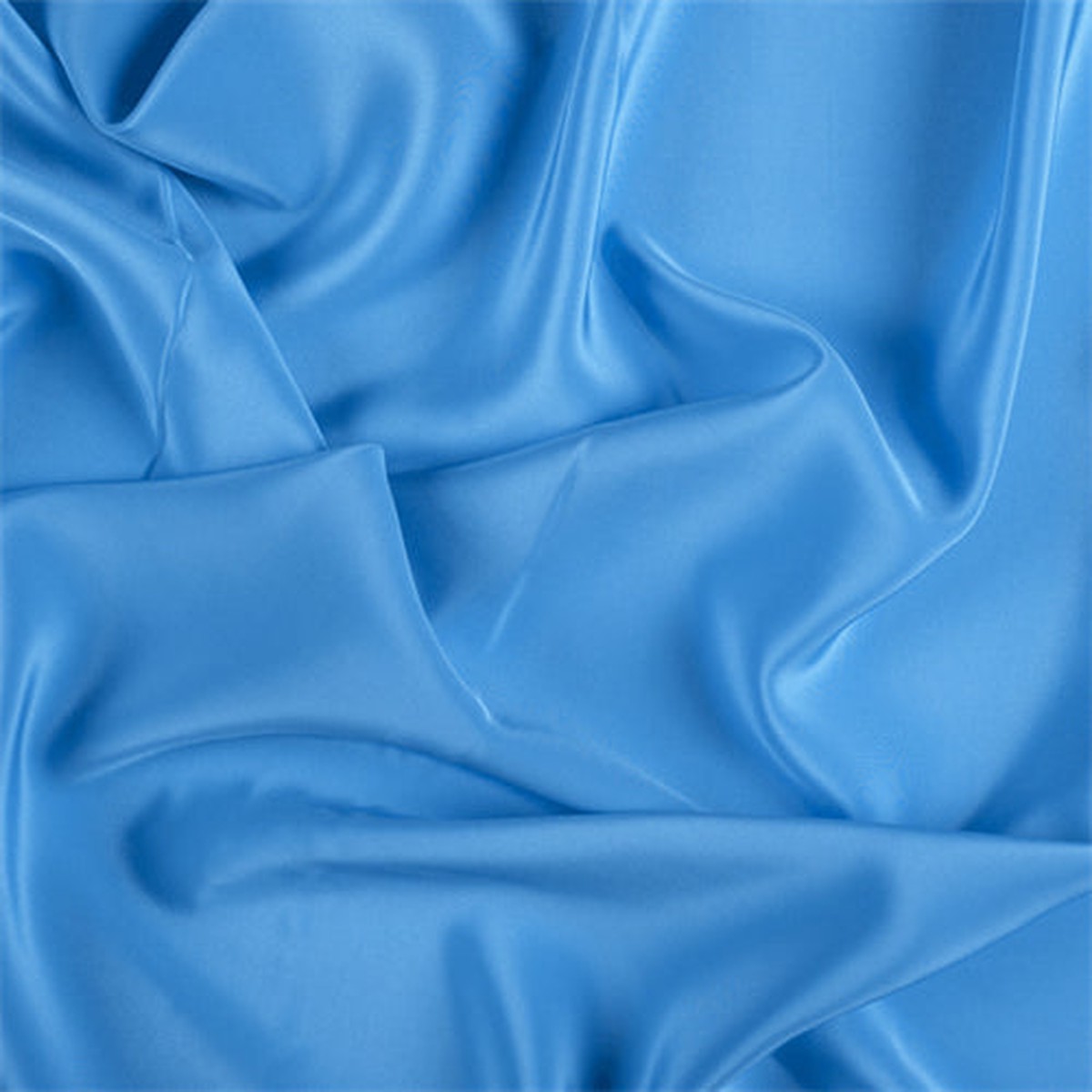 Runway Silks Turquoise Silk Crepe de Chine Fabric - Reorderable