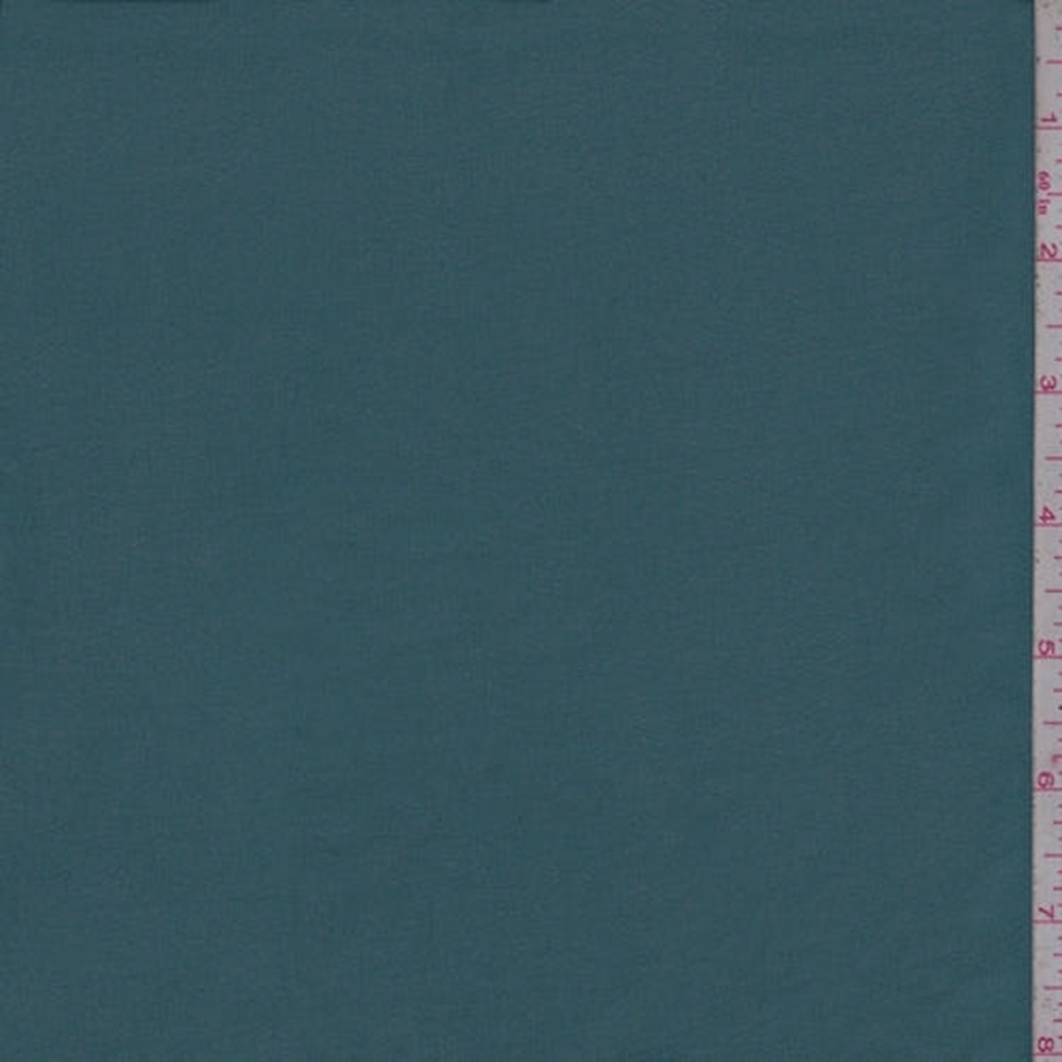 Teal Blue Embossed Stripe Chiffon Fabric
