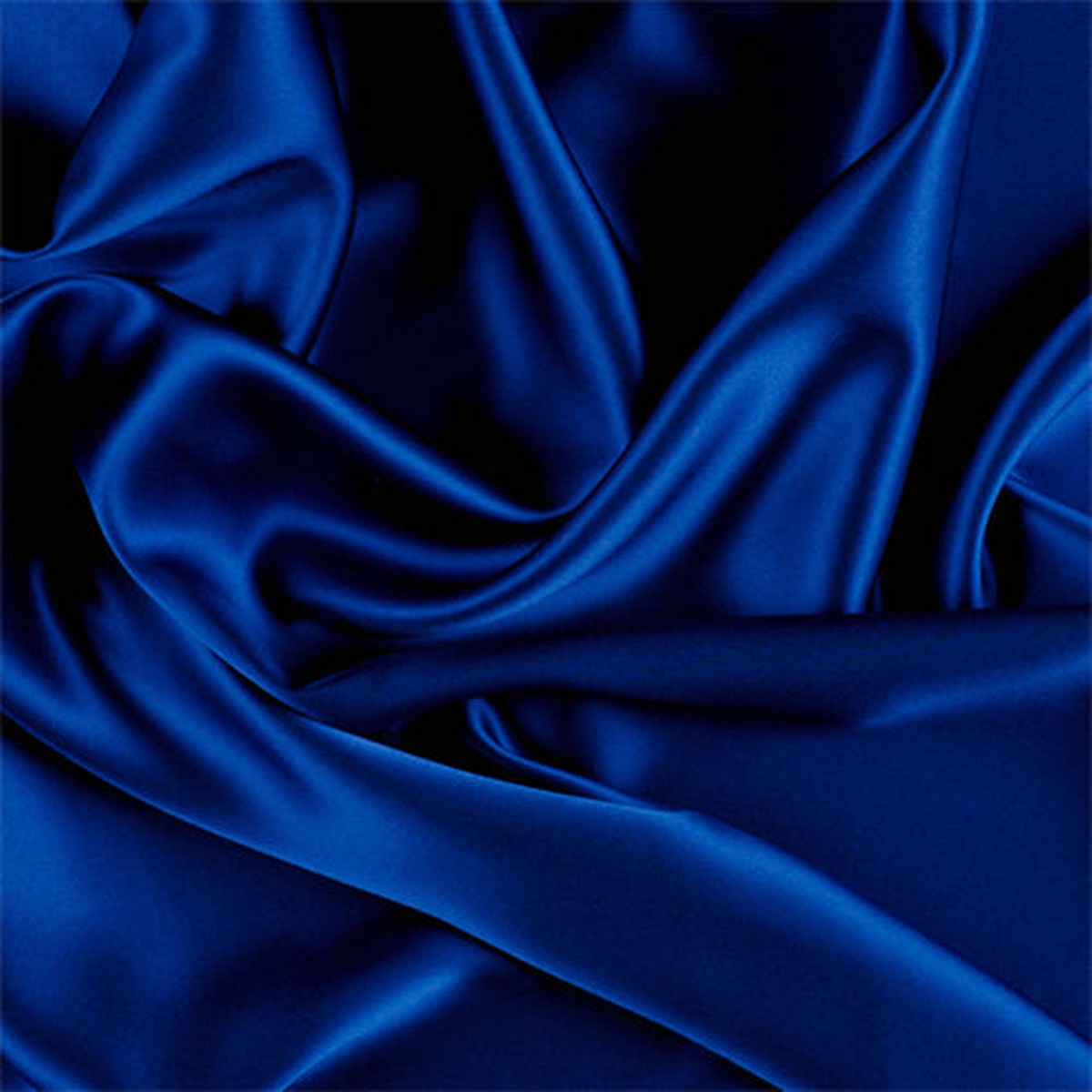 Runway Silks Blue Silk Charmeuse Fabric - Reorderable