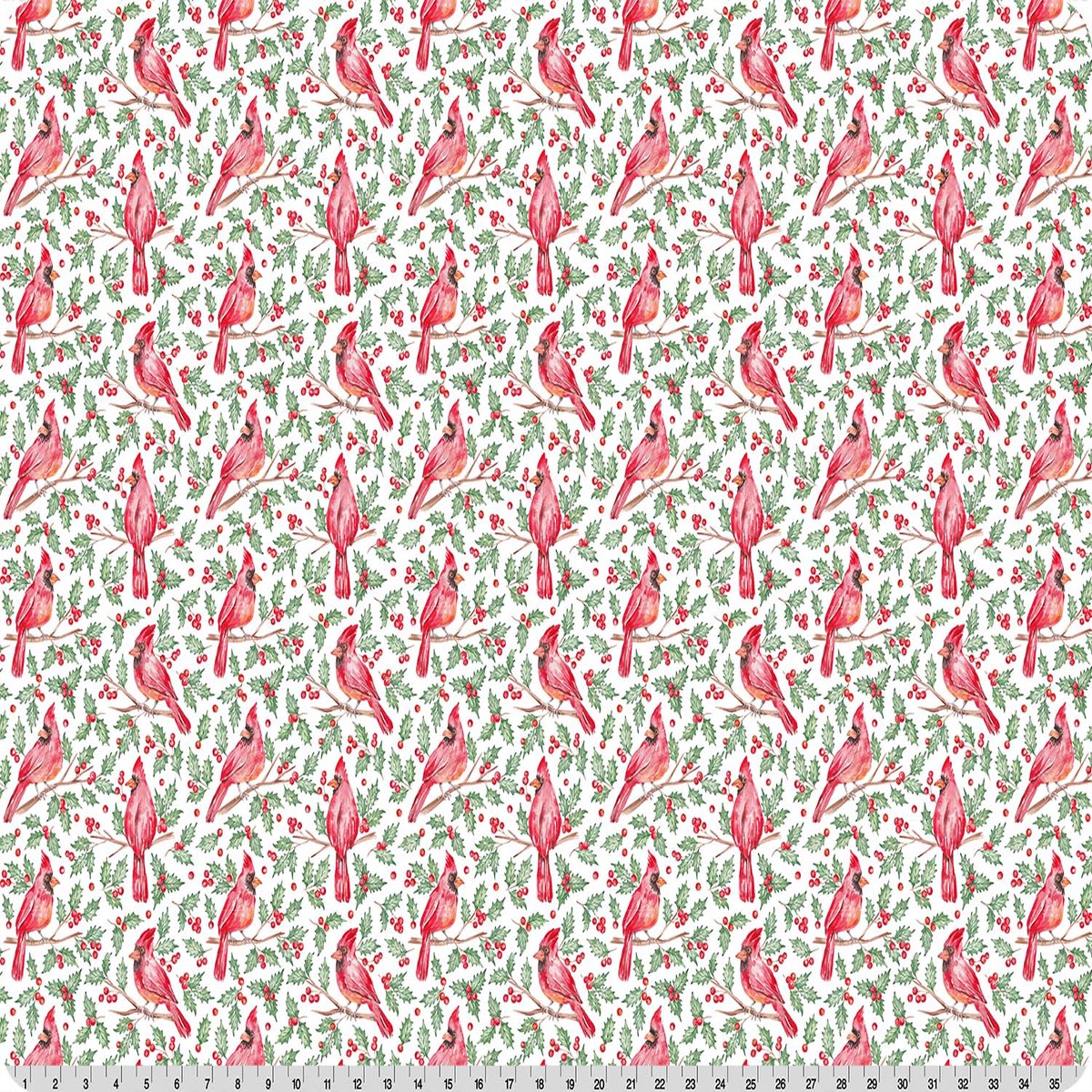 Christmas Keepsake Cardinal Joy Quilting Cuddle Multi Shannon Fabrics Polyester Minky Fabric SF-QCCKCARDINALJOYMULTI