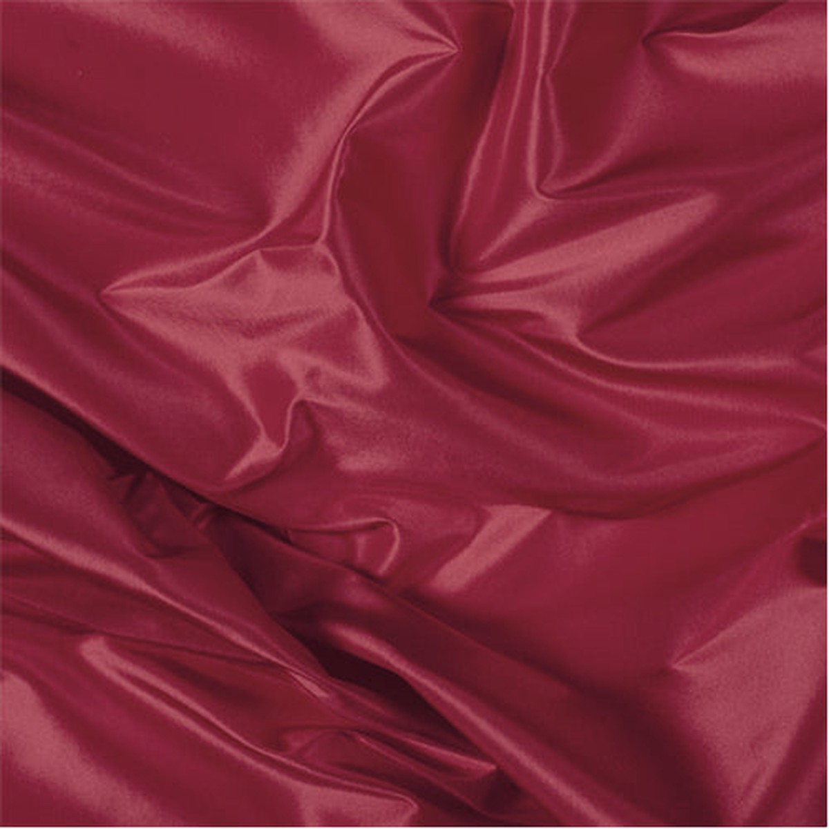 Runway Silks Bright Red Silk Taffeta Fabric - Reorderable