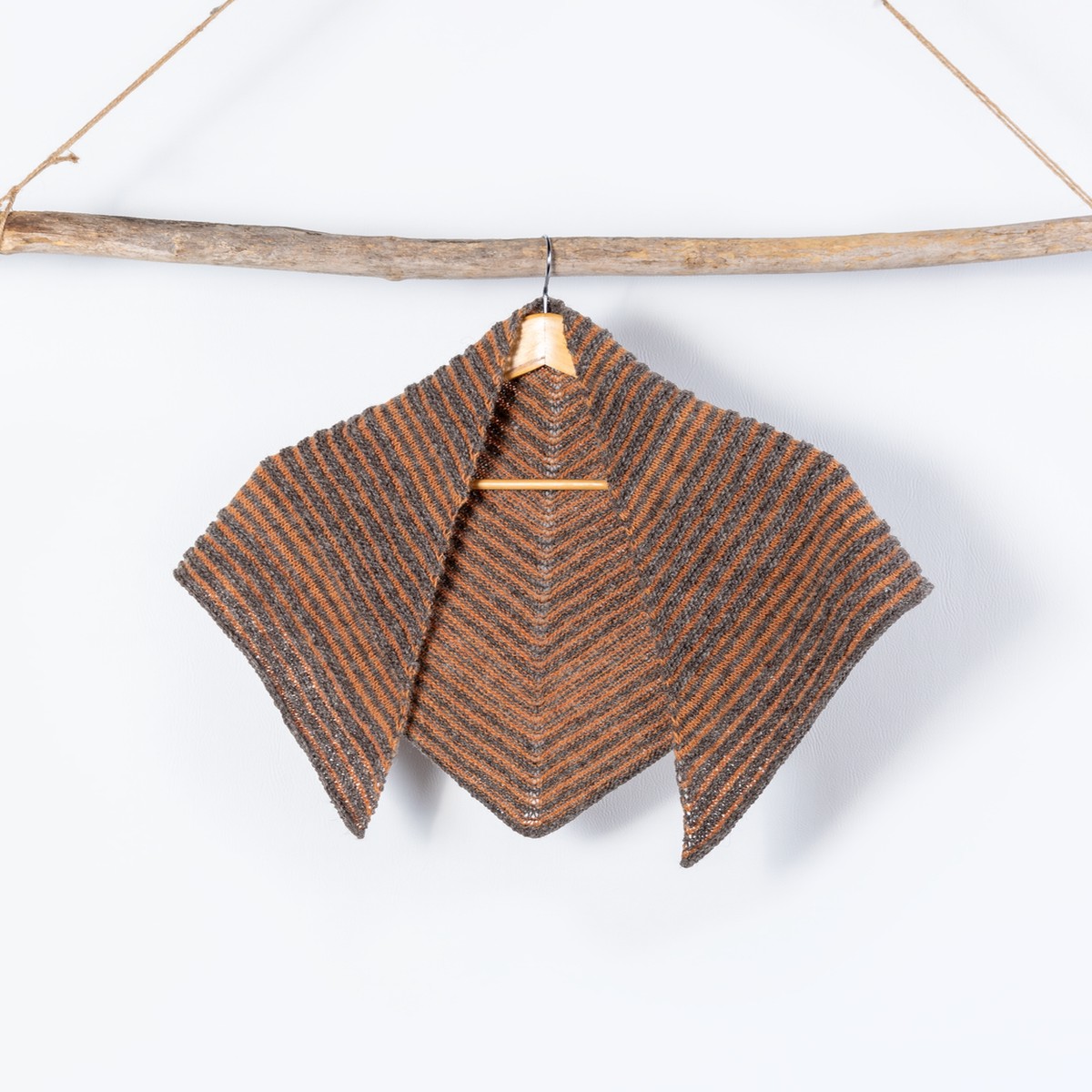 Yarn Vibes 100% Organic Irish Knitting Kit: Kaylee Triangle Shawl