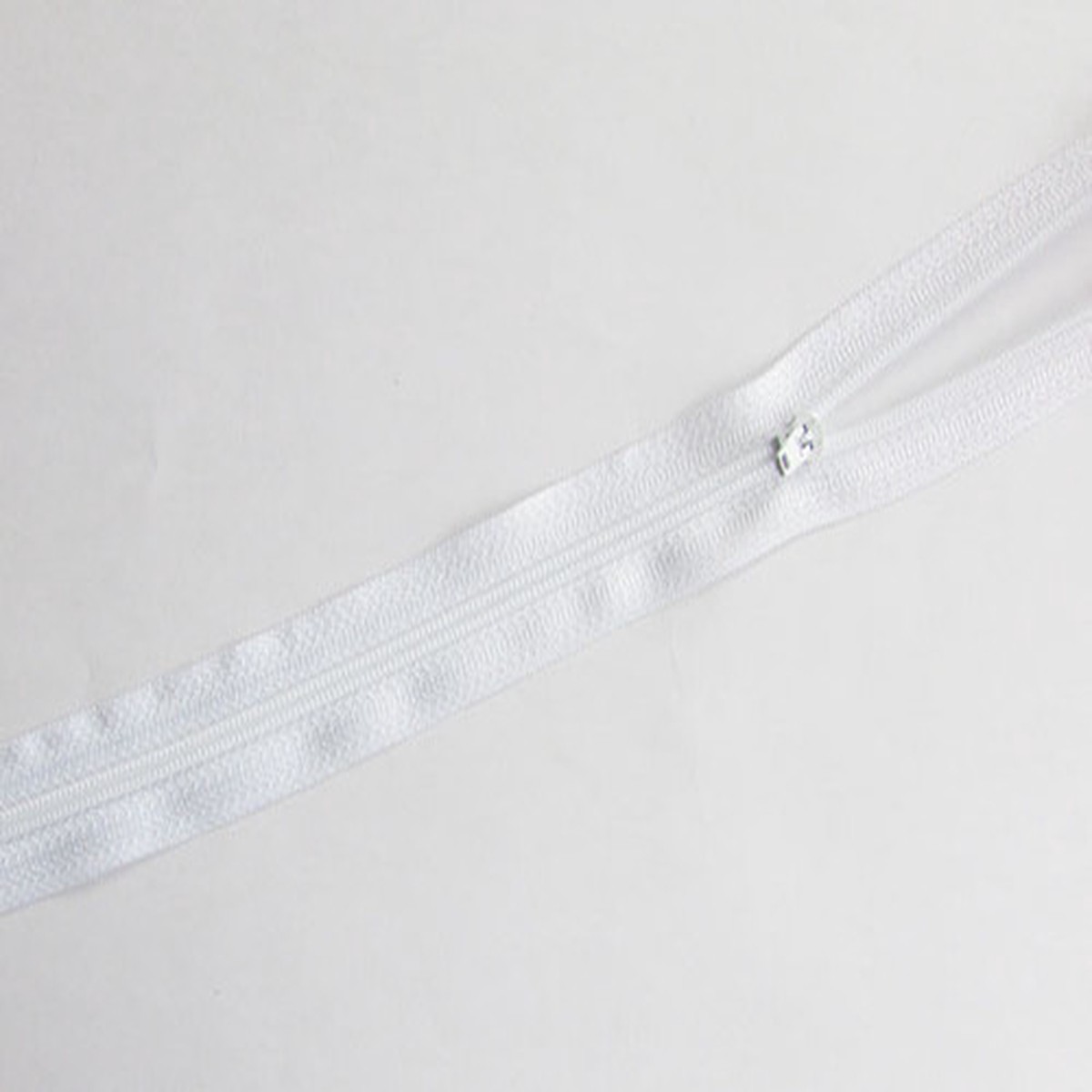 White Zipper by the Yard 42