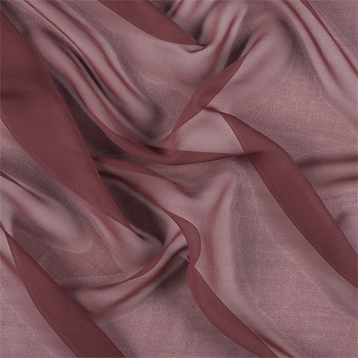 Runway Silks Copper Silk Chiffon Fabric - Reorderable