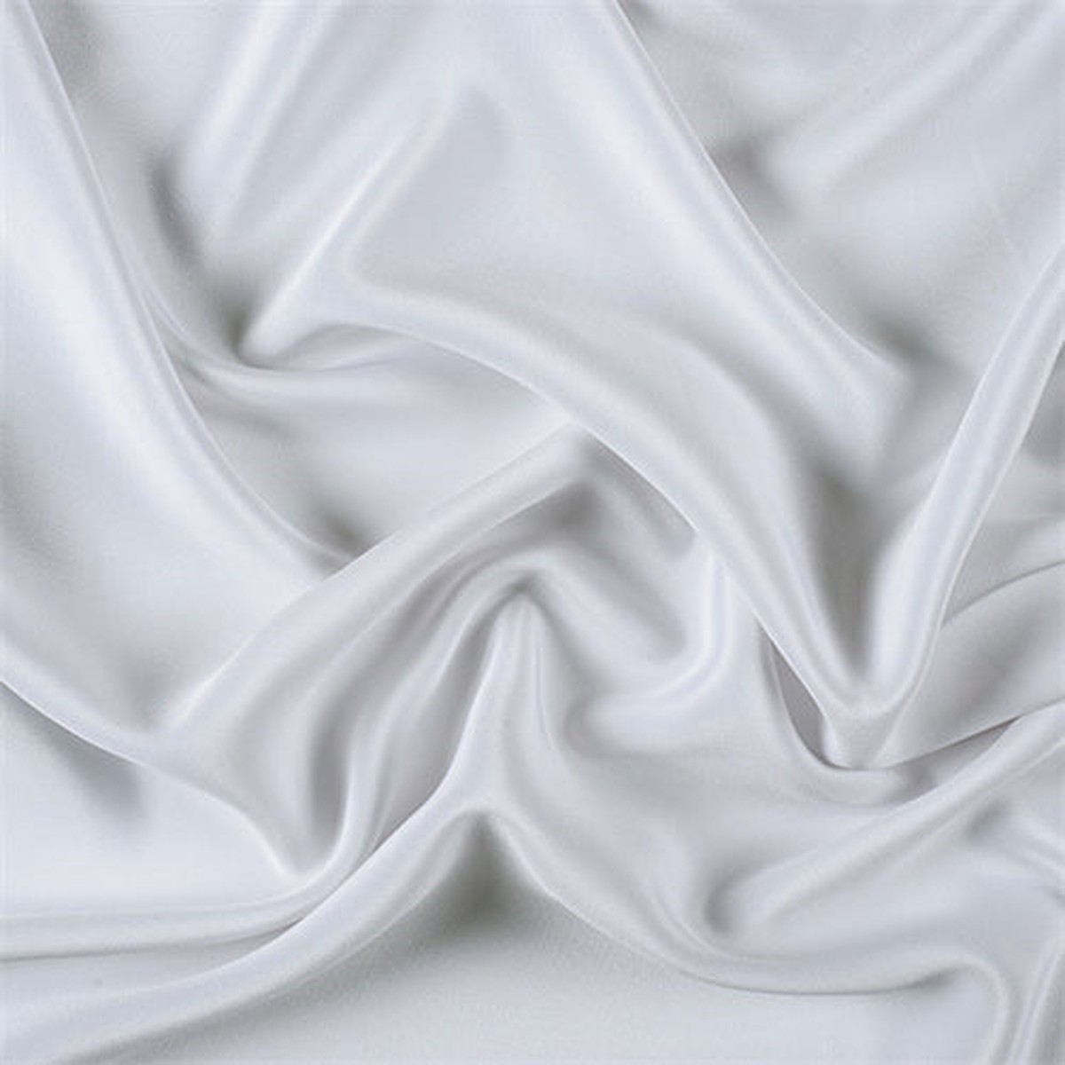 Runway Silks White Silk 4 Ply Crepe Fabric - Reorderable