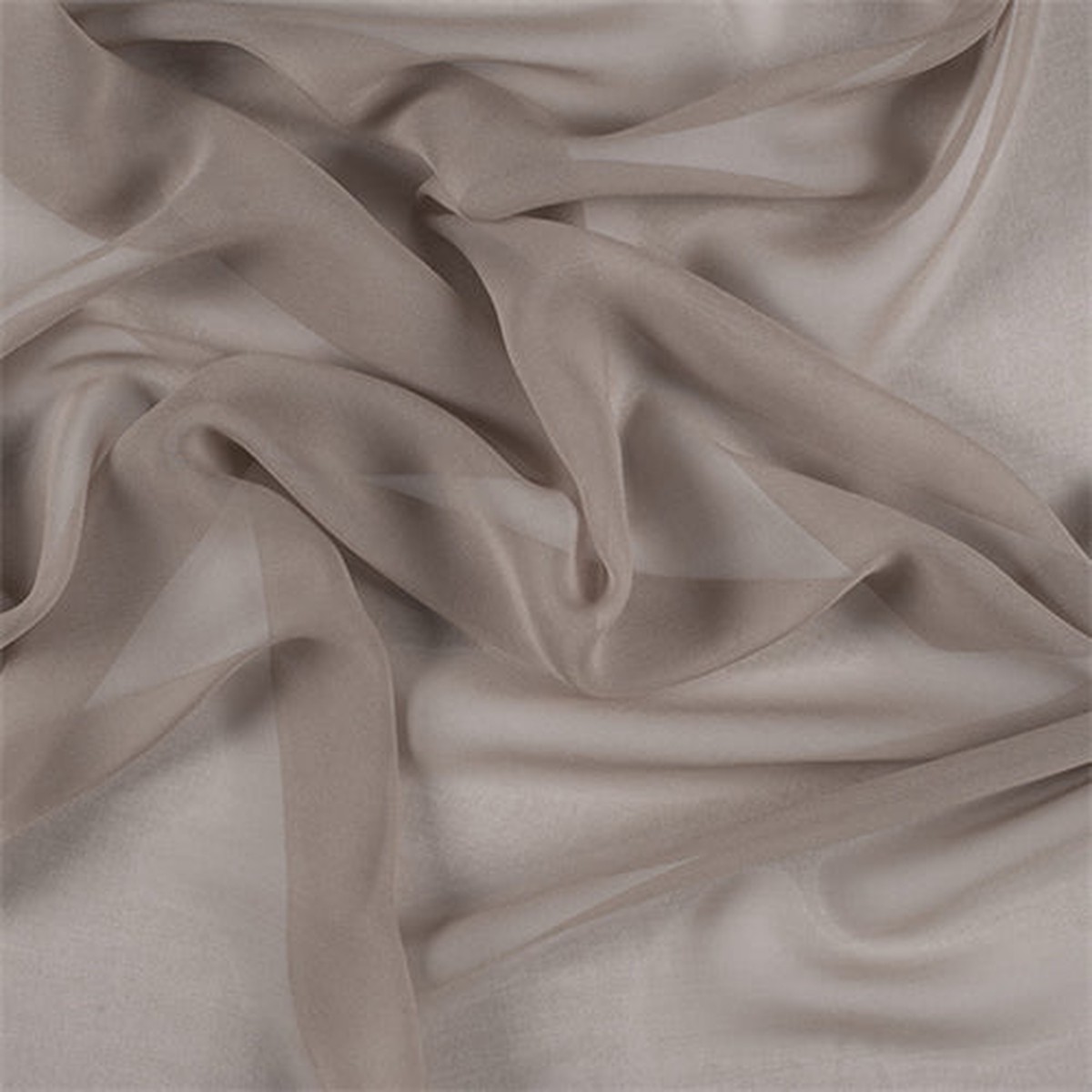 Runway Silks Bronze Silk Chiffon Fabric - Reorderable