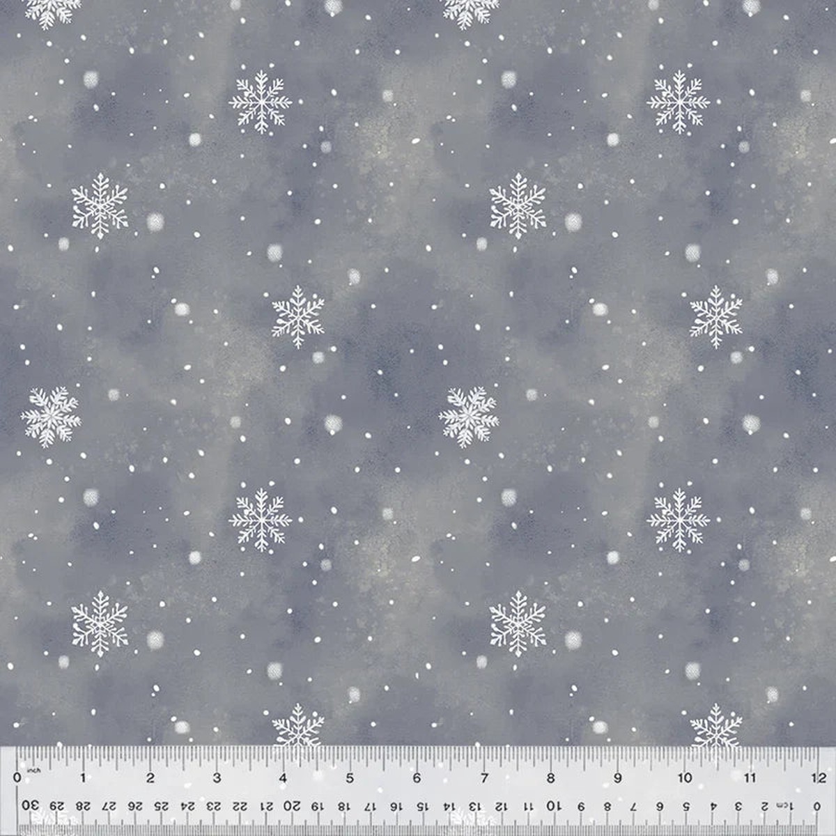 Winter Whisper Flurries Night Whistler Studios Windham Fabrics Cotton Fabric WF-54682-3