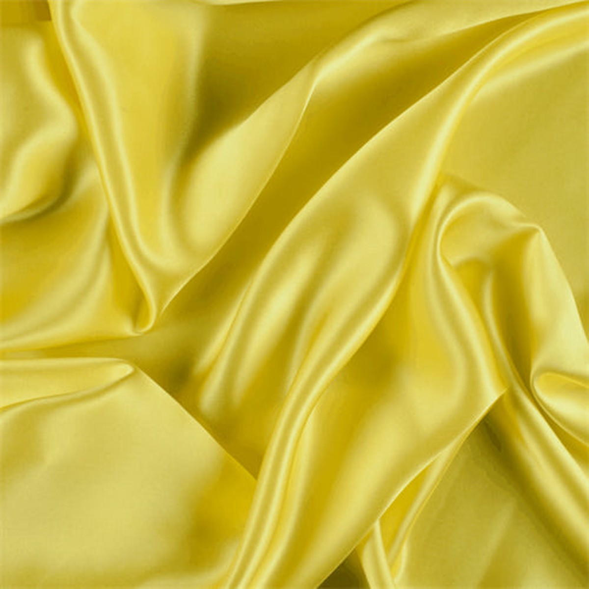 Runway Silks Bright Yellow Silk Charmeuse Fabric - Reorderable