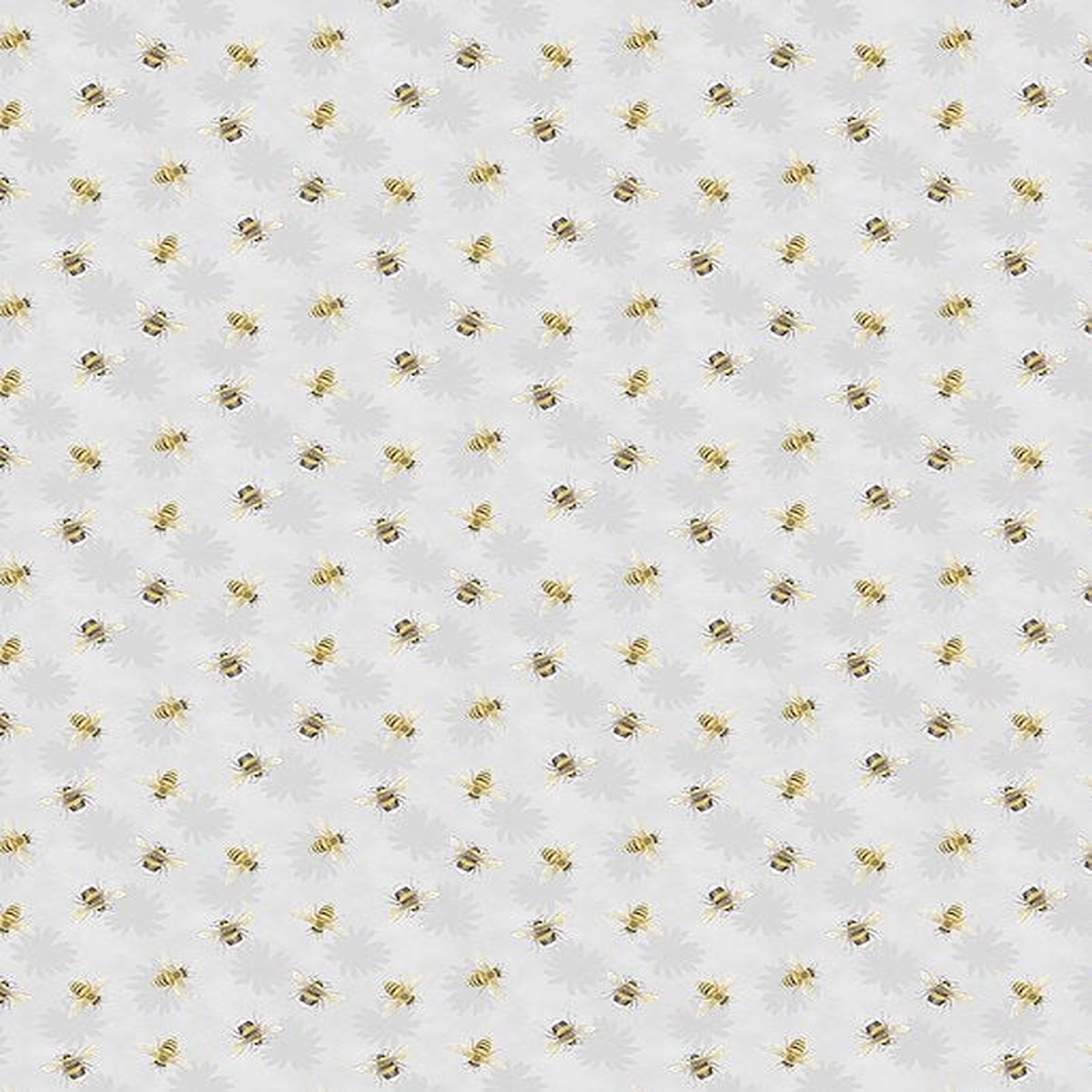 Zest Life Bee Toss Grey Cynthia Coulter Wilmington Prints Cotton Fabric WP-3063-19157-959