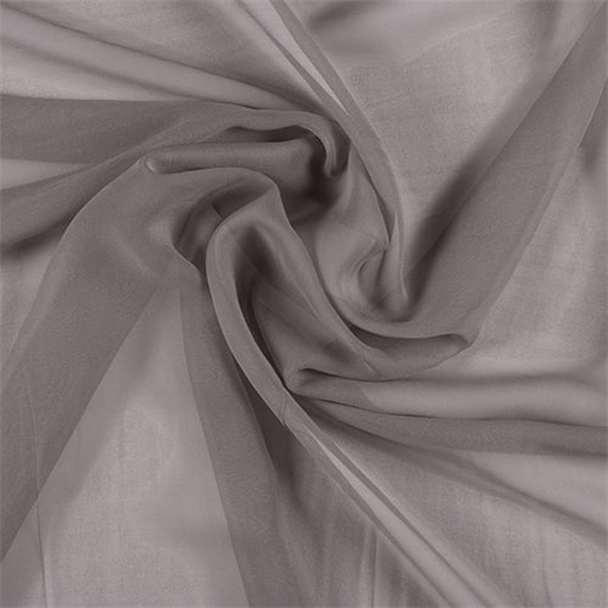 Runway Silks Taupe Wide Silk Chiffon Fabric - Reorderable