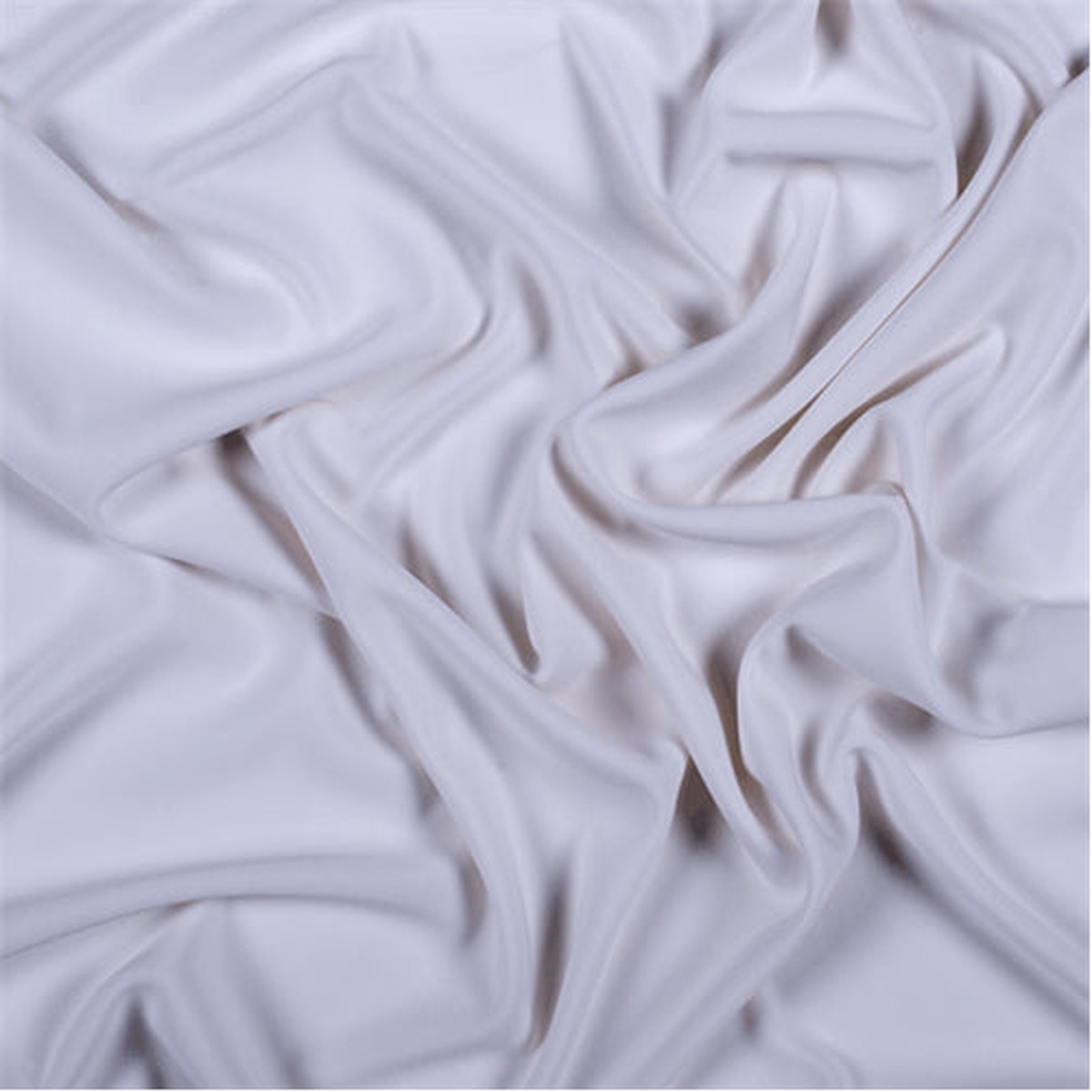 Runway Silks White Matte Jersey Fabric - Reorderable