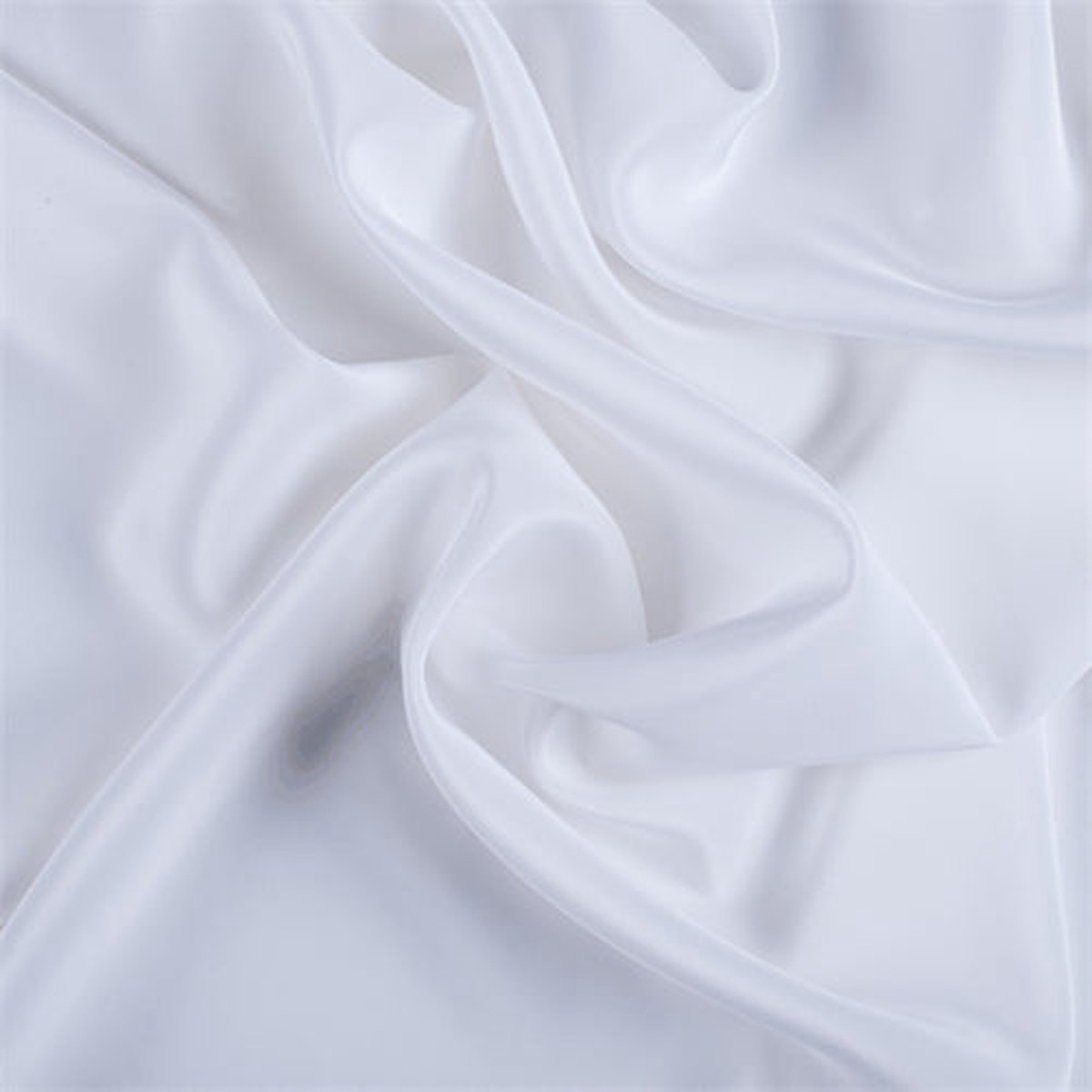 Runway Silks White Silk Crepe de Chine Fabric - Reorderable