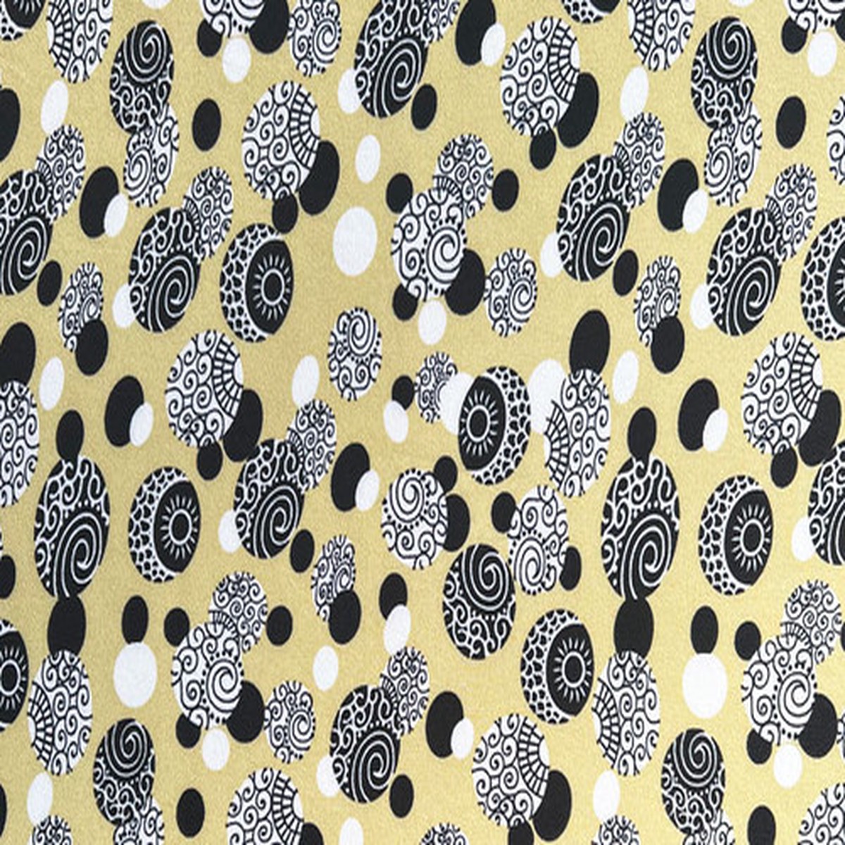 10 Yards of Geometric Print Polyester Crepe A