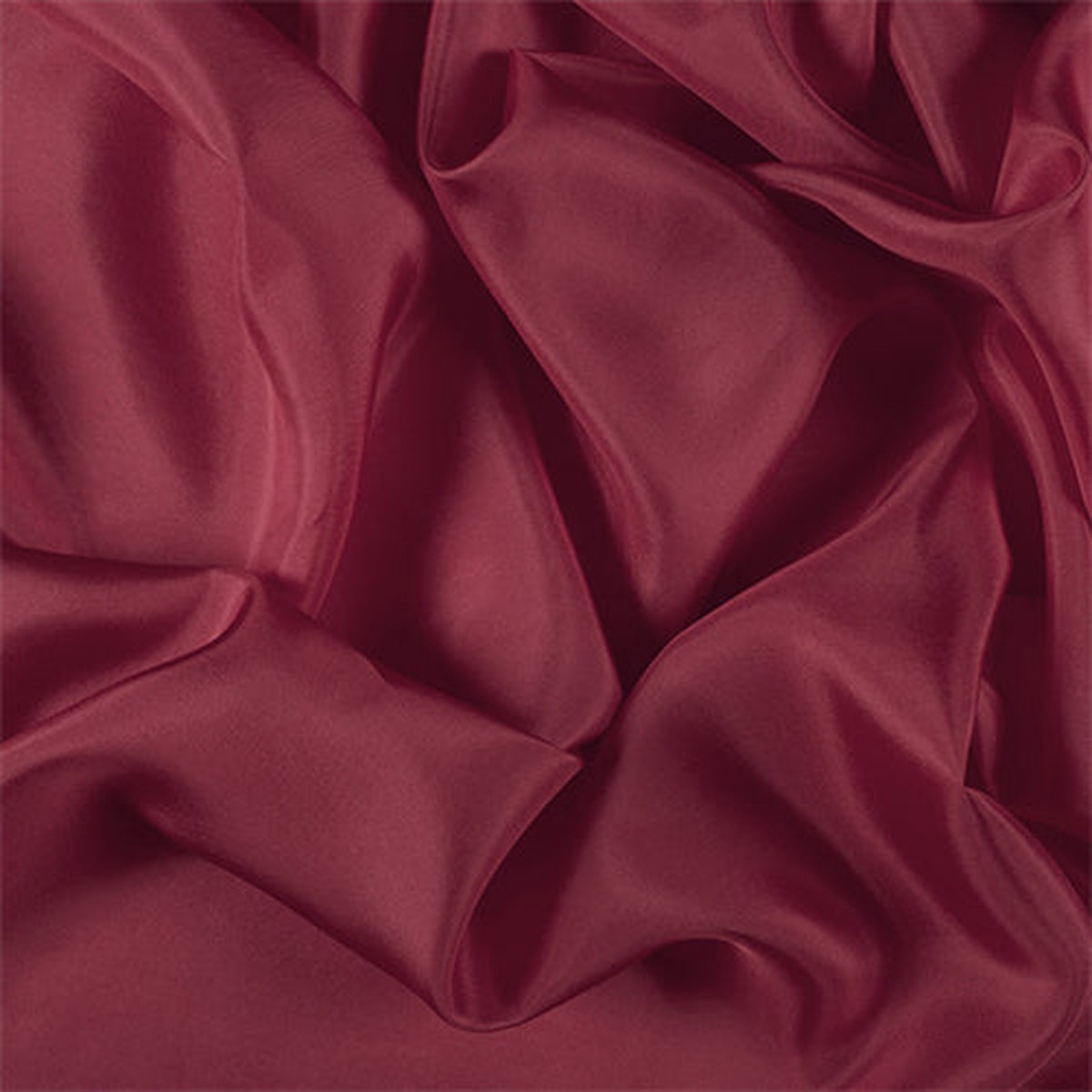 Runway Silks Bright Red Silk Habotai Fabric - Reorderable