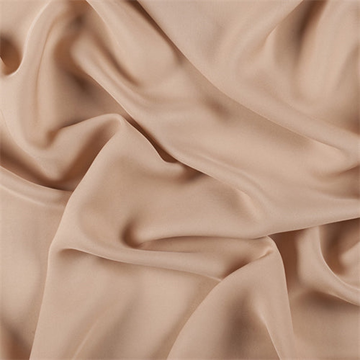 Runway Silks Camel Silk Double Georgette Fabric - Reorderable