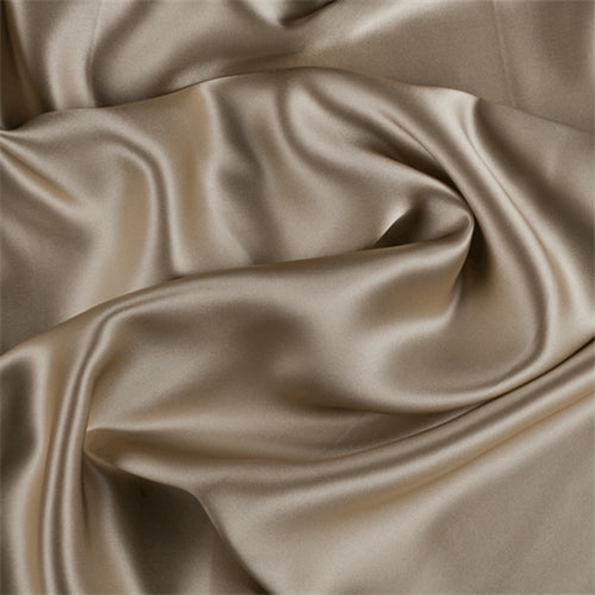 Runway Silks Bronze Stretch Silk Charmeuse Fabric - Reorderable